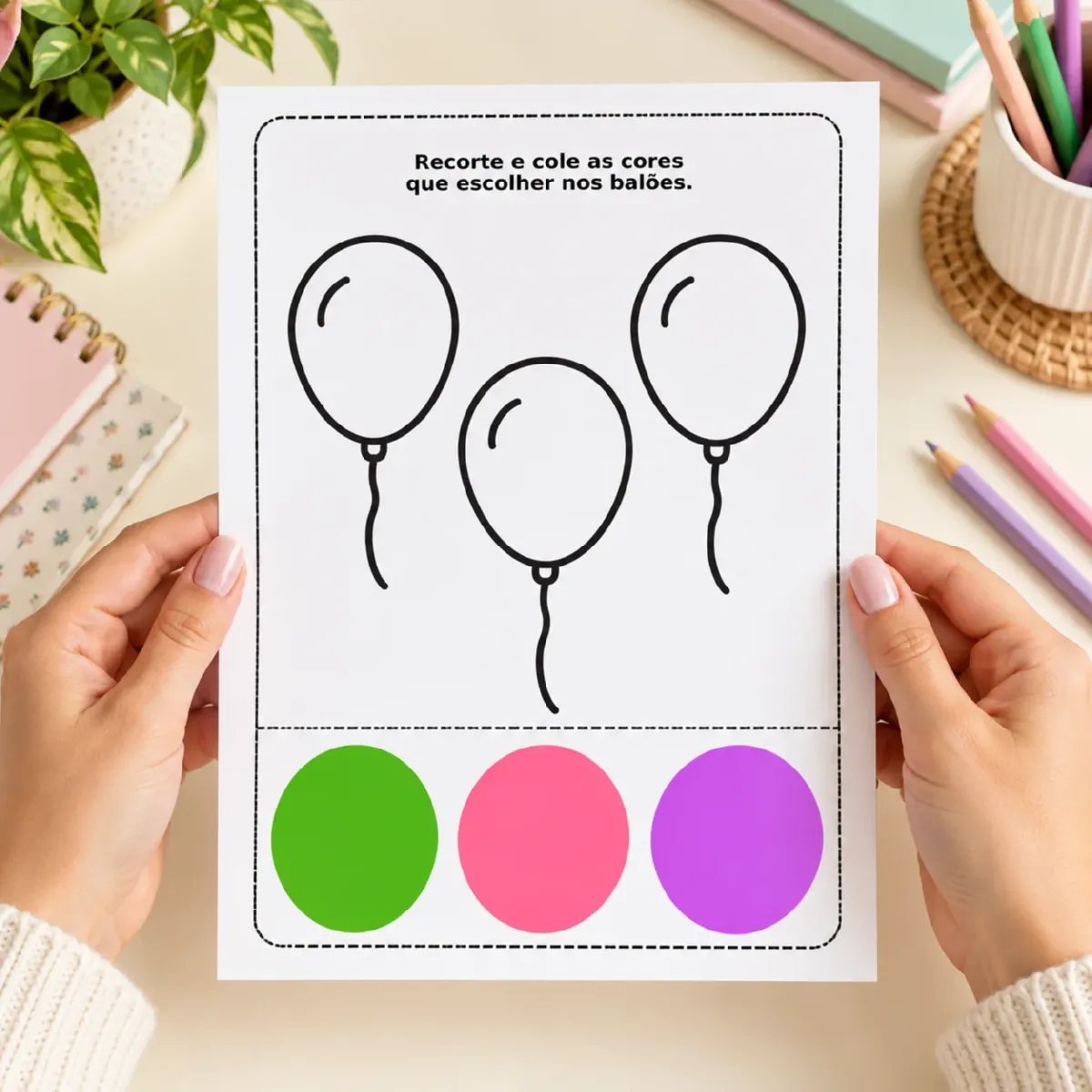 Kit Brincando com as Cores: Atividades Educativas — Alfabetização para Educação Infantil: Atividades lúdicas de recorte e…