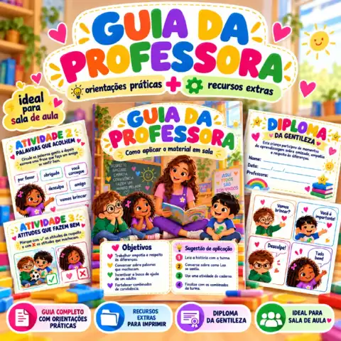 Kit Bullying na Educação Infantil – Livro Leo + 10 Atividades em PDF — amostra 4: PDF 3 – Guia da Professora