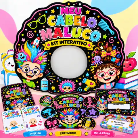 Kit Cabelo Maluco – Dia Do Cabelo Maluco Em PDF! — capa do material