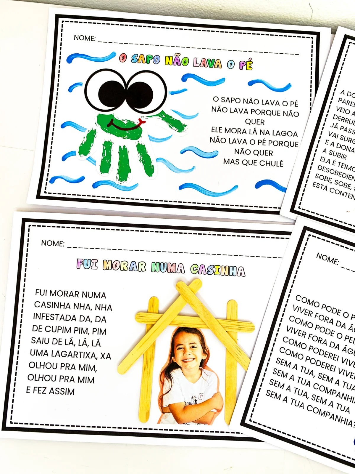 Kit Cantigas Populares – PDF para Imprimir | Educação Infantil — amostra 4: Kit Cantigas Populares — um recurso que une…