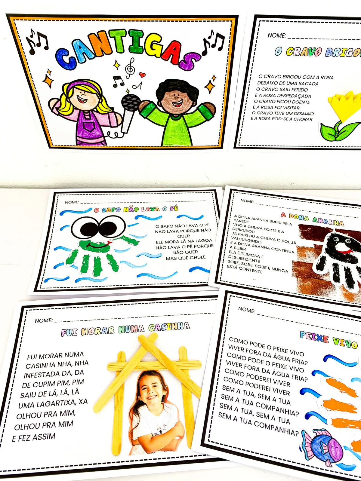 Kit Cantigas Populares – PDF para Imprimir | Educação Infantil — amostra 7: Kit Cantigas Populares — um recurso que une…
