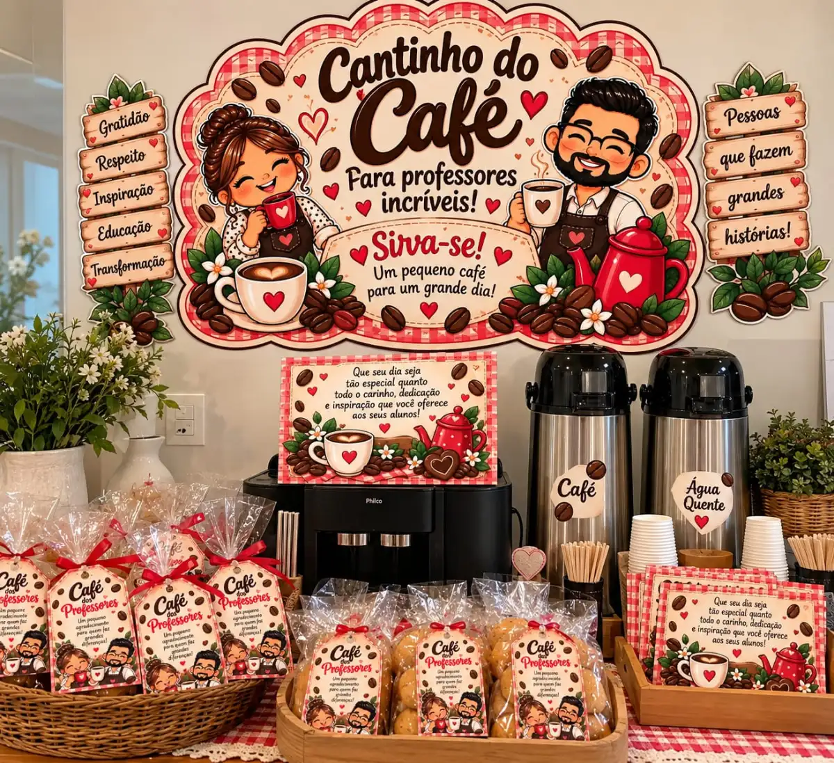 Kit cantinho do café — Atividades para Todas as séries: Cantinho do café para professores