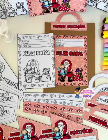 Kit Capas Atividades Papai Noel — amostra 5: Encante os alunos e famílias no encerramento do ano com o Kit Capas de…