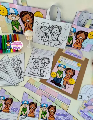 Kit Capas de Atividades tema Festa — amostra 1: O que está incluso