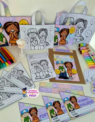 Kit Capas de Atividades tema Festa — amostra 2: Envelopes