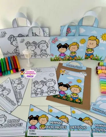 Kit Capas de Atividades tema Jardim — amostra 1: VALOR: R$5,00