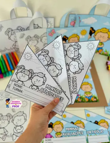 Kit Capas de Atividades tema Jardim — amostra 2: Organize e valorize os registros dos alunos com o Kit Capas de Atividades…