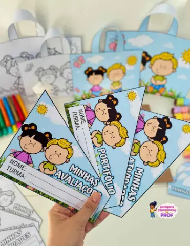 Kit Capas de Atividades tema Jardim — amostra 3: Organize e valorize os registros dos alunos com o Kit Capas de Atividades…