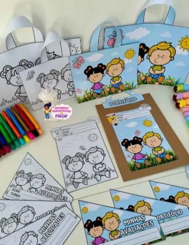 Kit Capas de Atividades tema Jardim — amostra 4: Organize e valorize os registros dos alunos com o Kit Capas de Atividades…