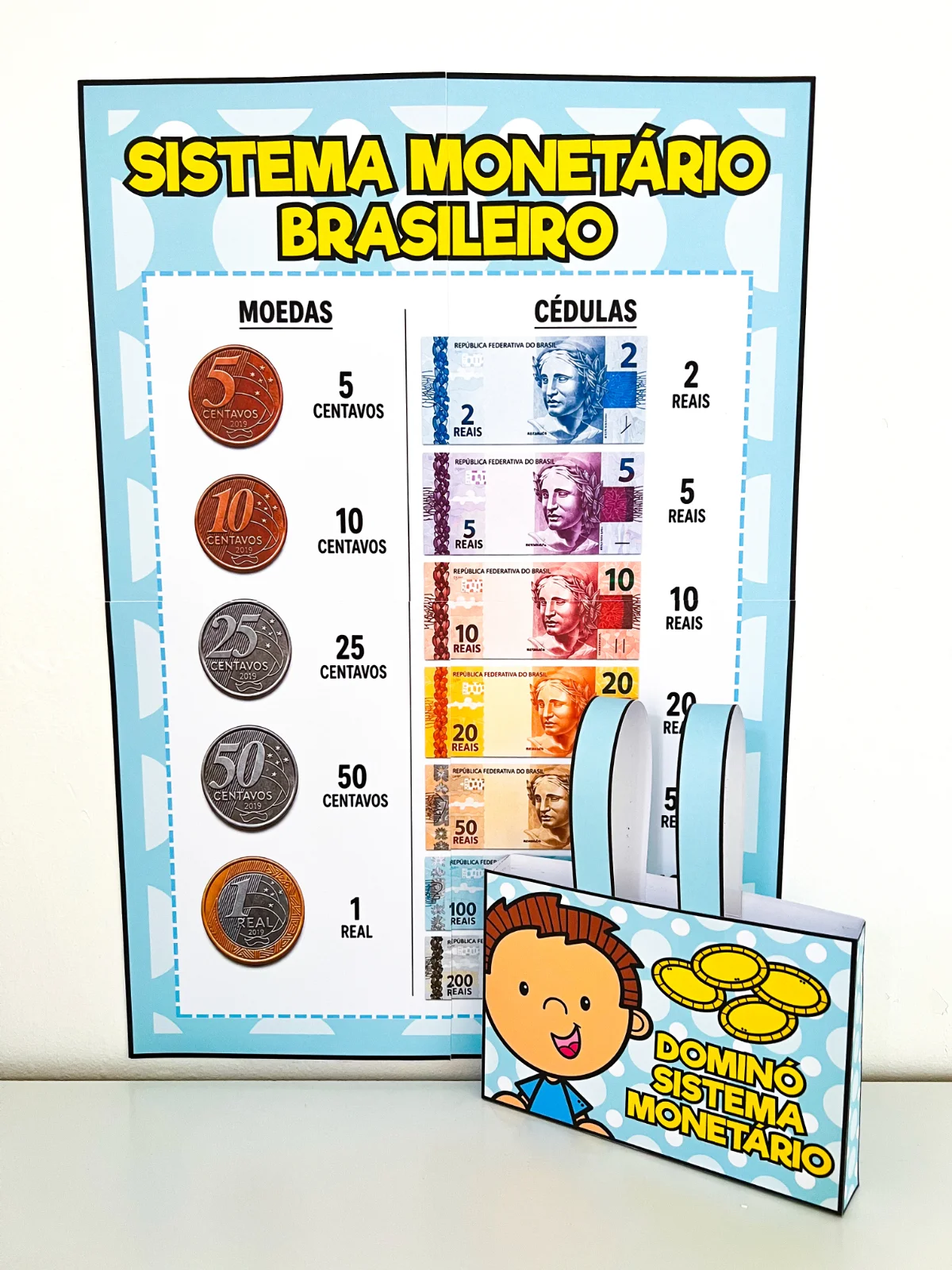 Kit Cartaz e Dominó Sistema Monetário Brasileiro — capa do material