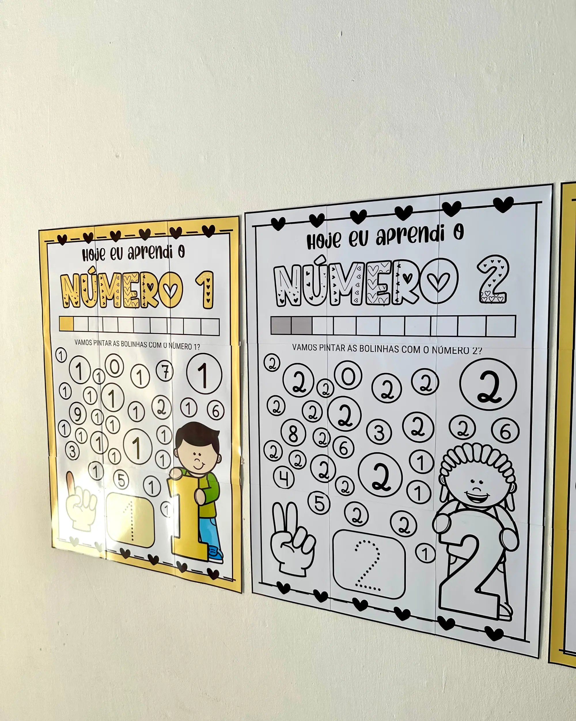 Kit Cartaz Numerais de 1 a 10 para Educação Infantil — Alfabetização para Educação Infantil: Atividades com numerais de 1 a…