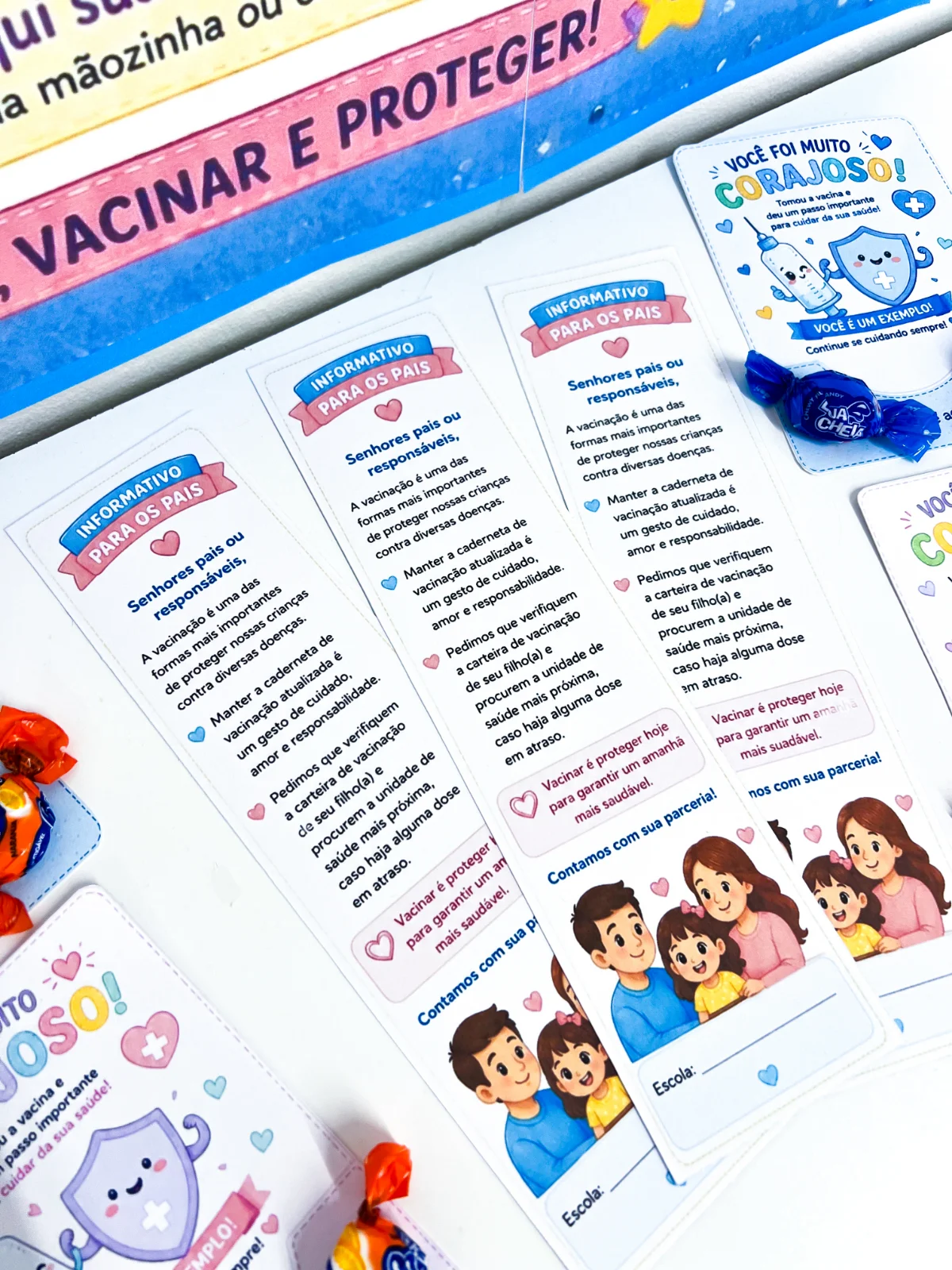 Kit Cartões e Cartazes Campanha de Vacinação — amostra 3: O Kit Cartões e Cartazes Campanha de Vacinação é um material…