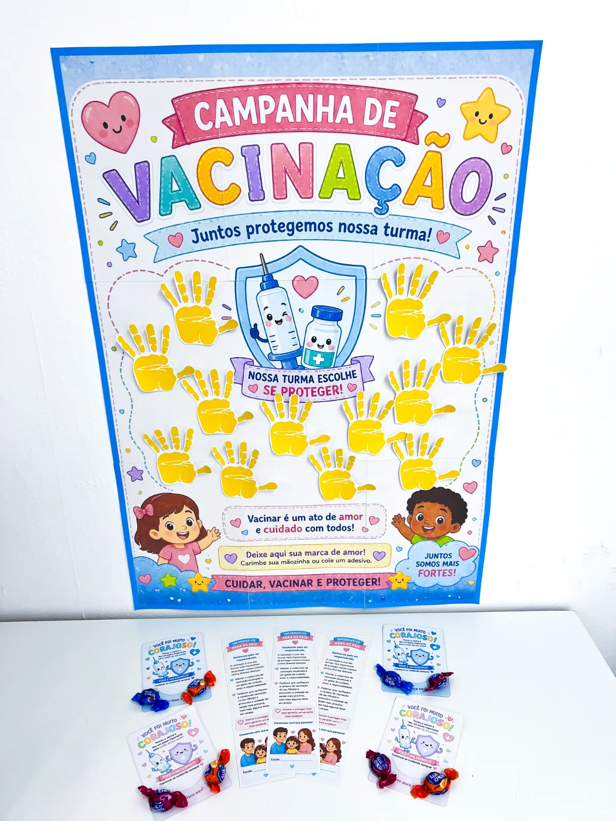Kit Cartões e Cartazes Campanha de Vacinação — amostra 4: O Kit Cartões e Cartazes Campanha de Vacinação é um material…