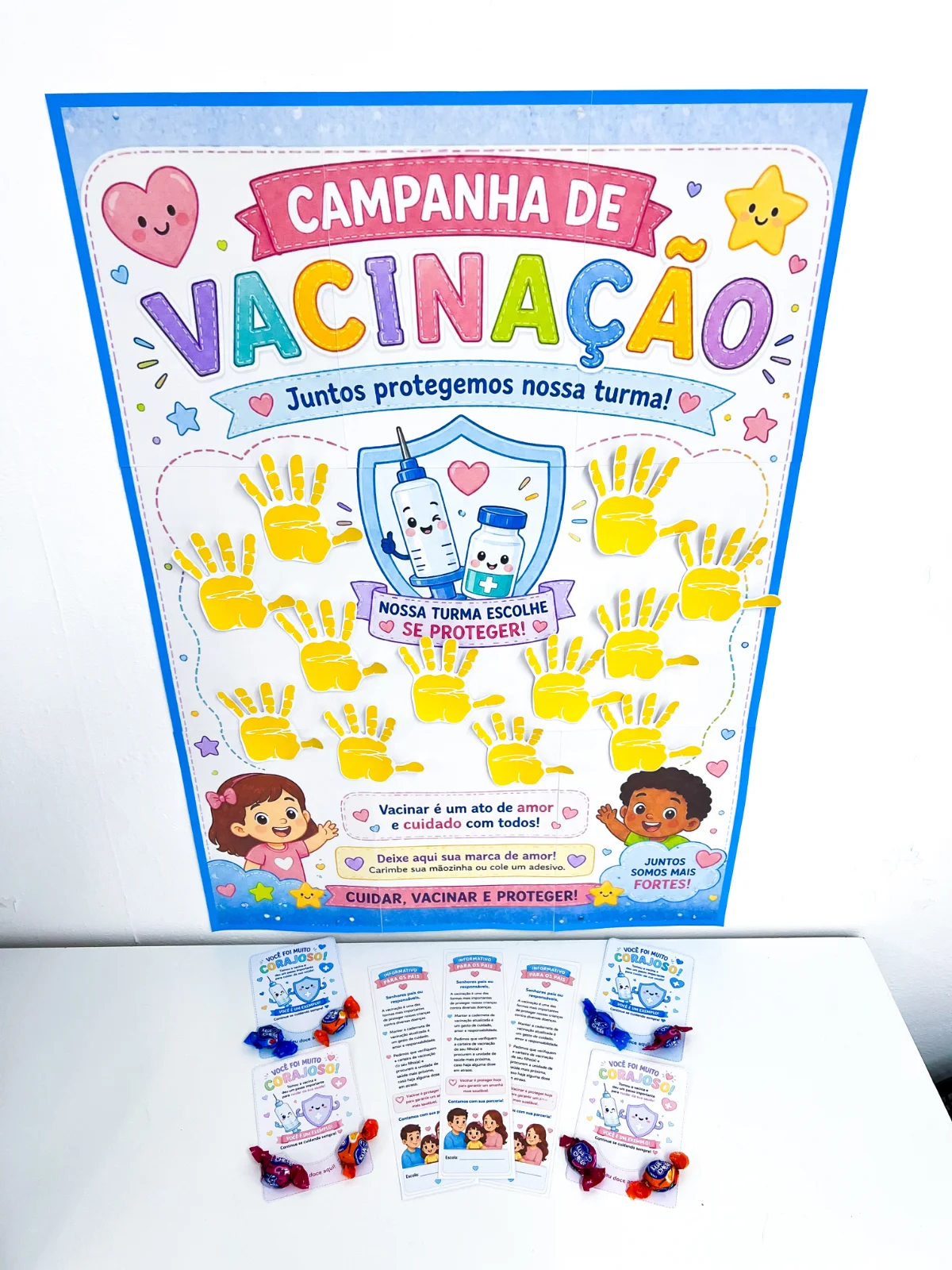 Kit Cartões e Cartazes Campanha de Vacinação — capa do material