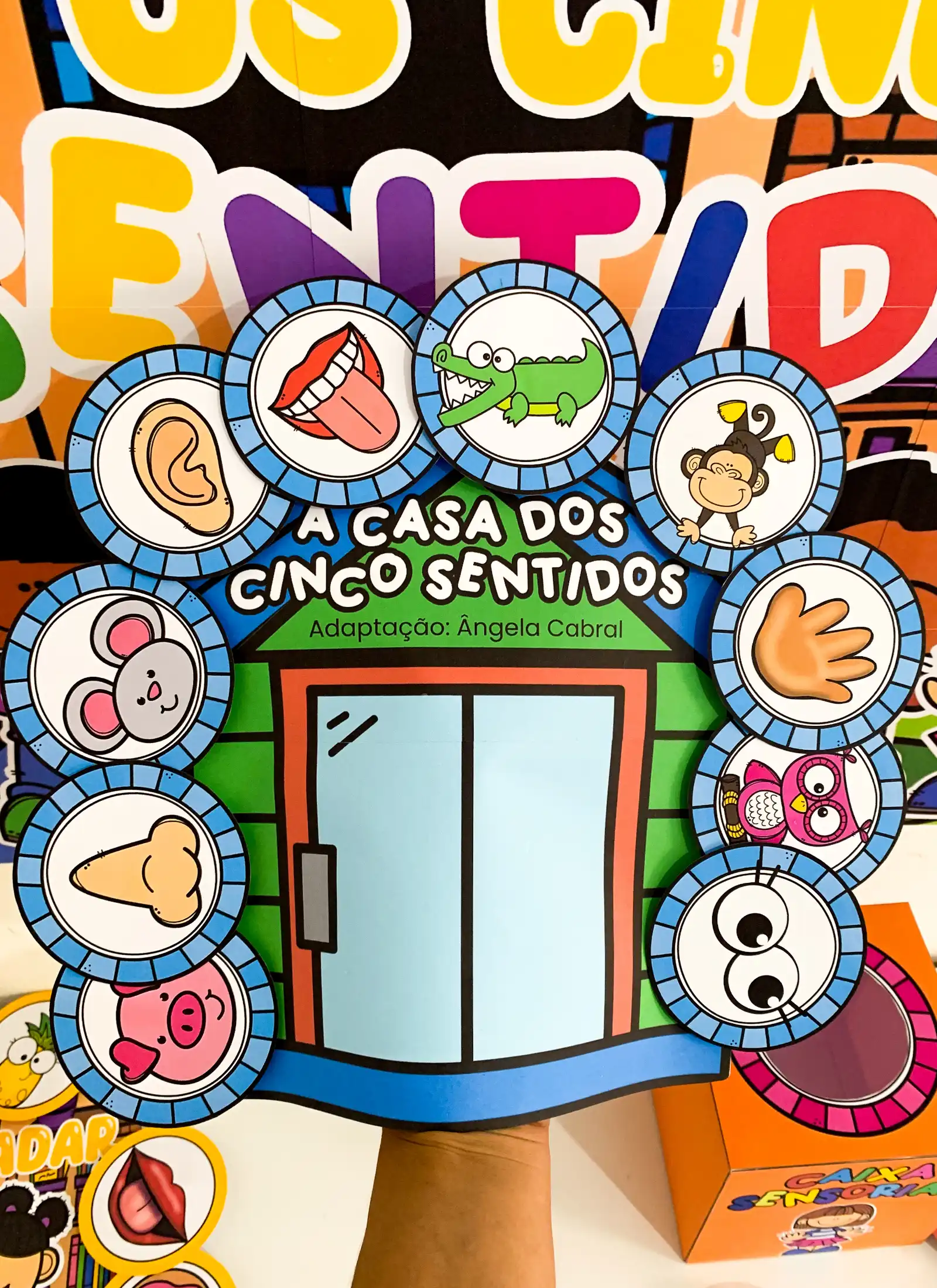 Kit cinco sentidos – Educação Infantil – PDF para Imprimir — amostra 1: O que vem no material