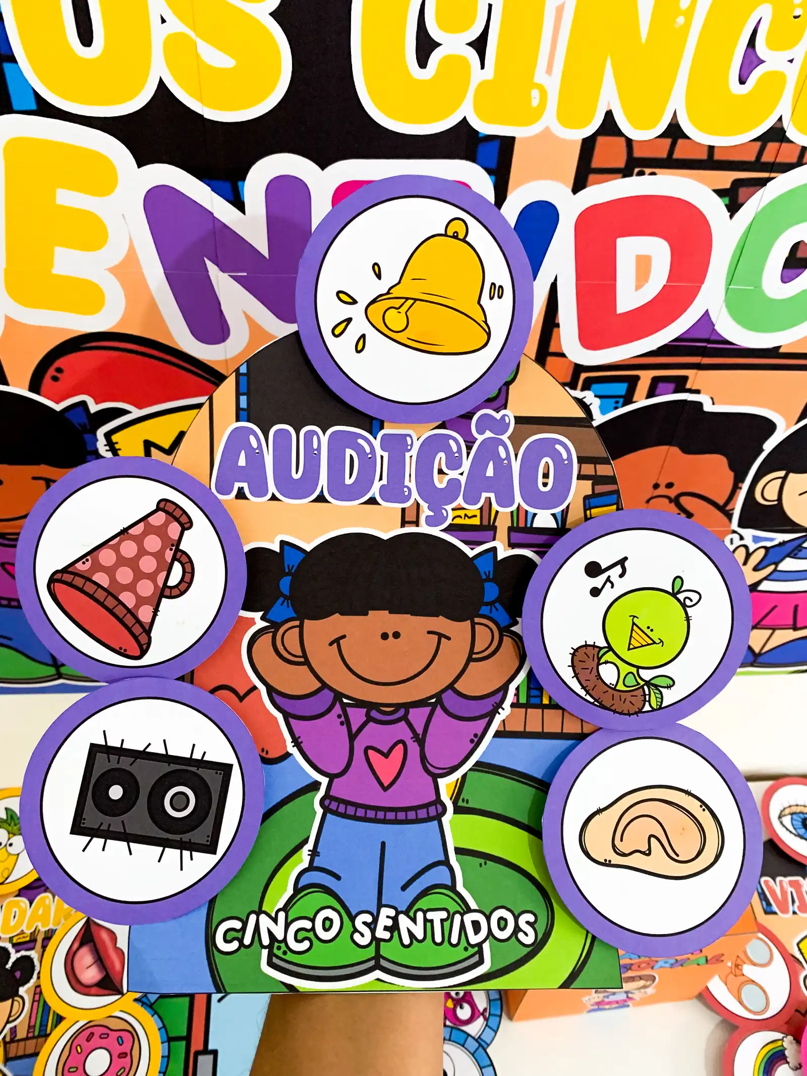 Kit cinco sentidos – Educação Infantil – PDF para Imprimir — amostra 2: Sobre o Kit cinco sentidos – Educação Infantil