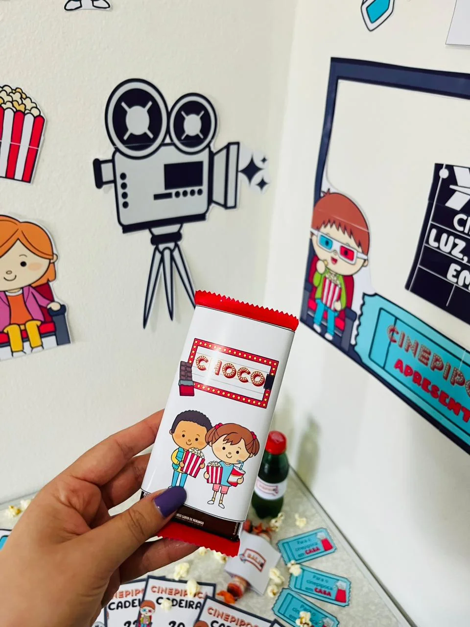 Kit Cinepipoca – Cinema na Escola Completo para Imprimir — amostra 5: Transforme a sala de aula em uma verdadeira sessão de…