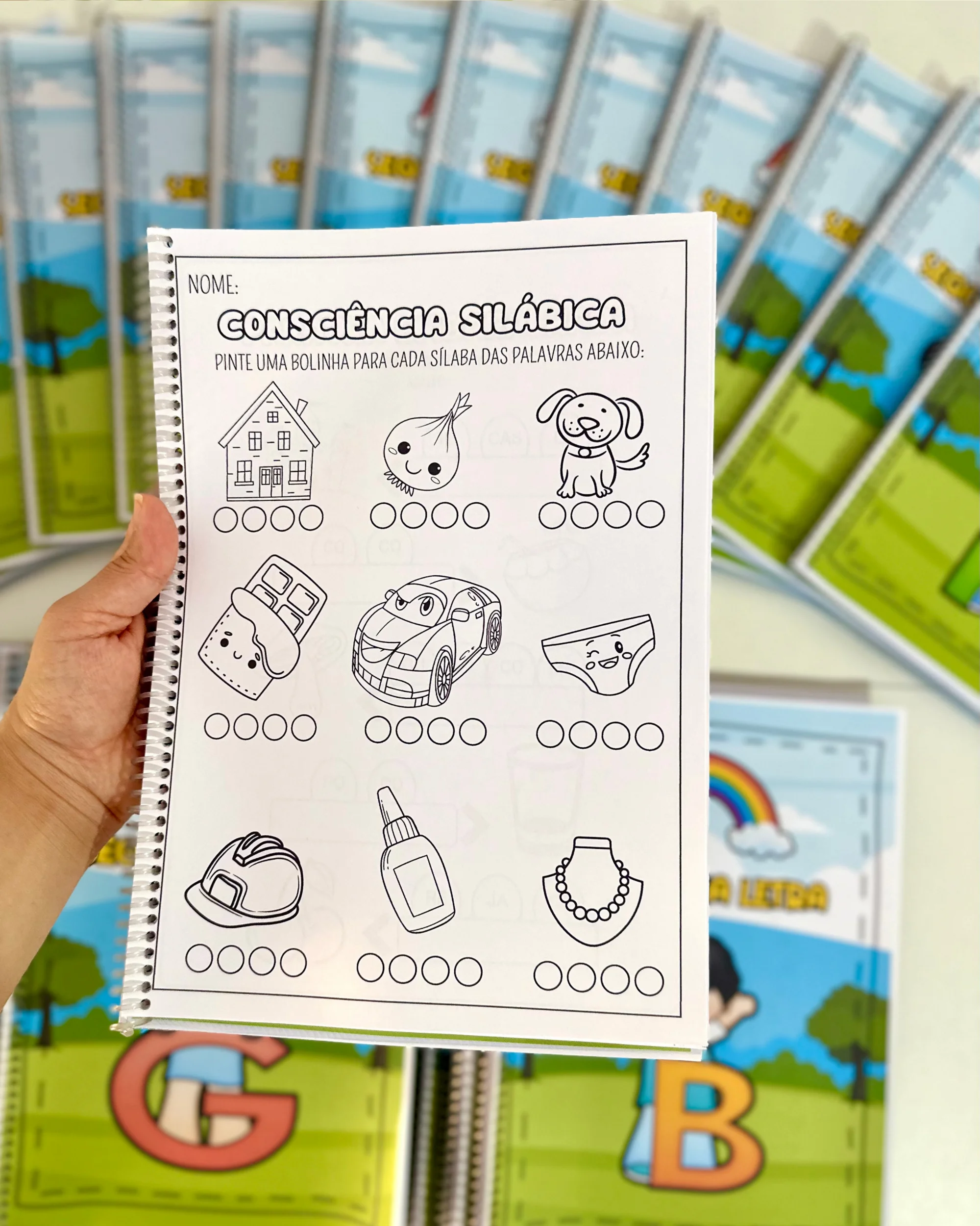 KIT COM 26 APOSTILAS DAS LETRAS DO ALFABETO — amostra 4: Sequência de atividades com todas as letras do alfabeto, incluindo…