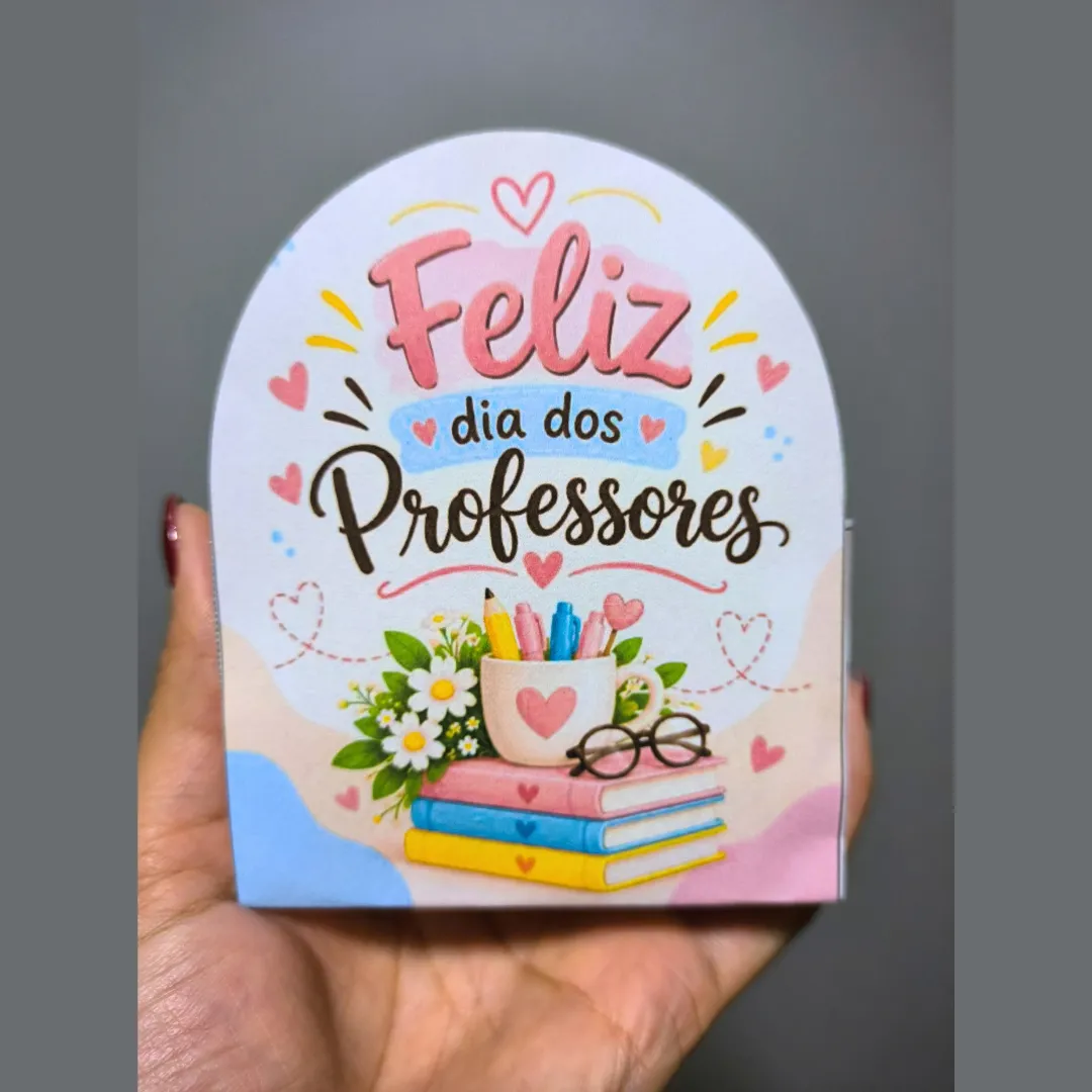 Kit com Painel e Porta Bombom - Dia dos Professores — amostra 4: Celebre o Dia dos Professores com um painel especial e…