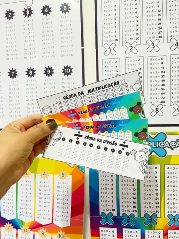 Kit Completo de Cartazes e Réguas de Multiplicação e Divisão — amostra 3: 🔢 Transforme a matemática em algo visual e…