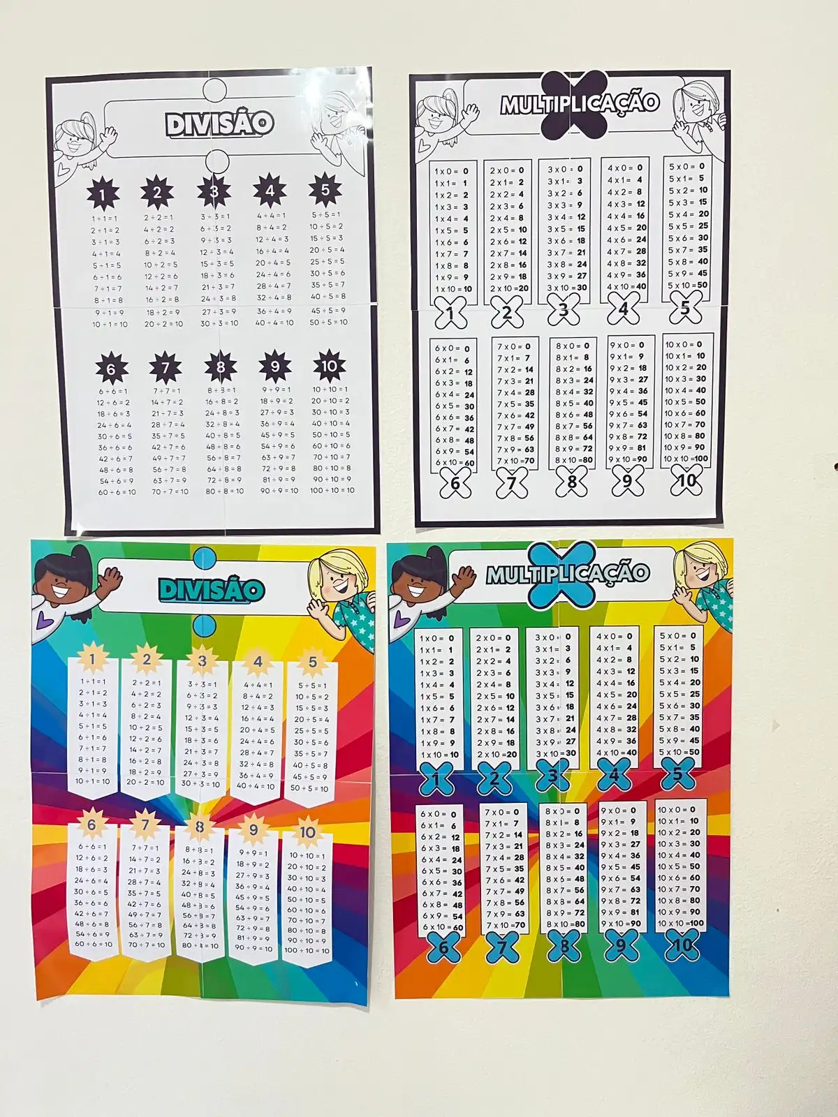 Kit Completo de Cartazes e Réguas de Multiplicação e Divisão! — amostra 2: 🔢 Transforme a matemática em algo visual e…