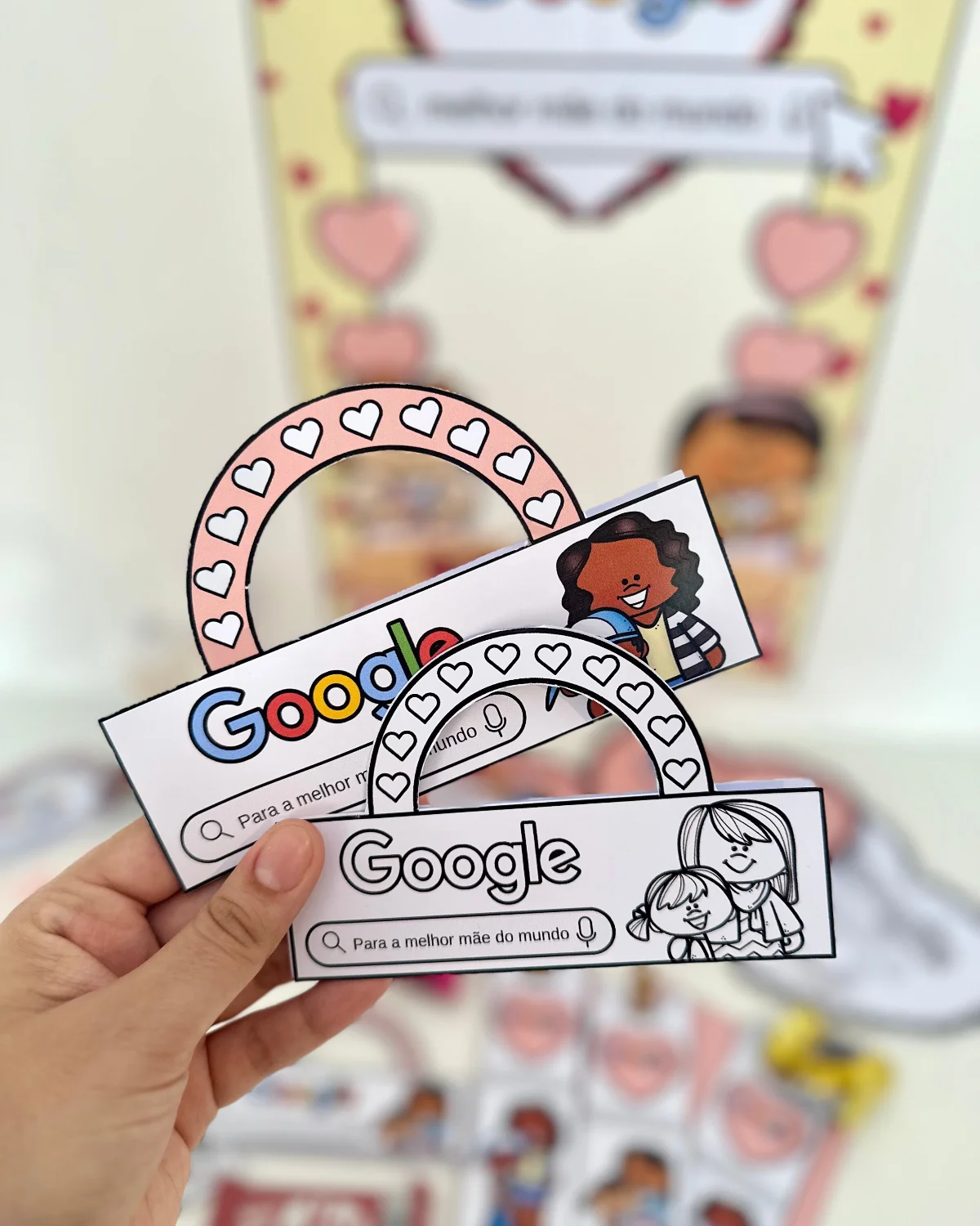 Kit Completo Dia das Mães - Tema Google – Material Pedagógico — amostra 1: O que vem no material