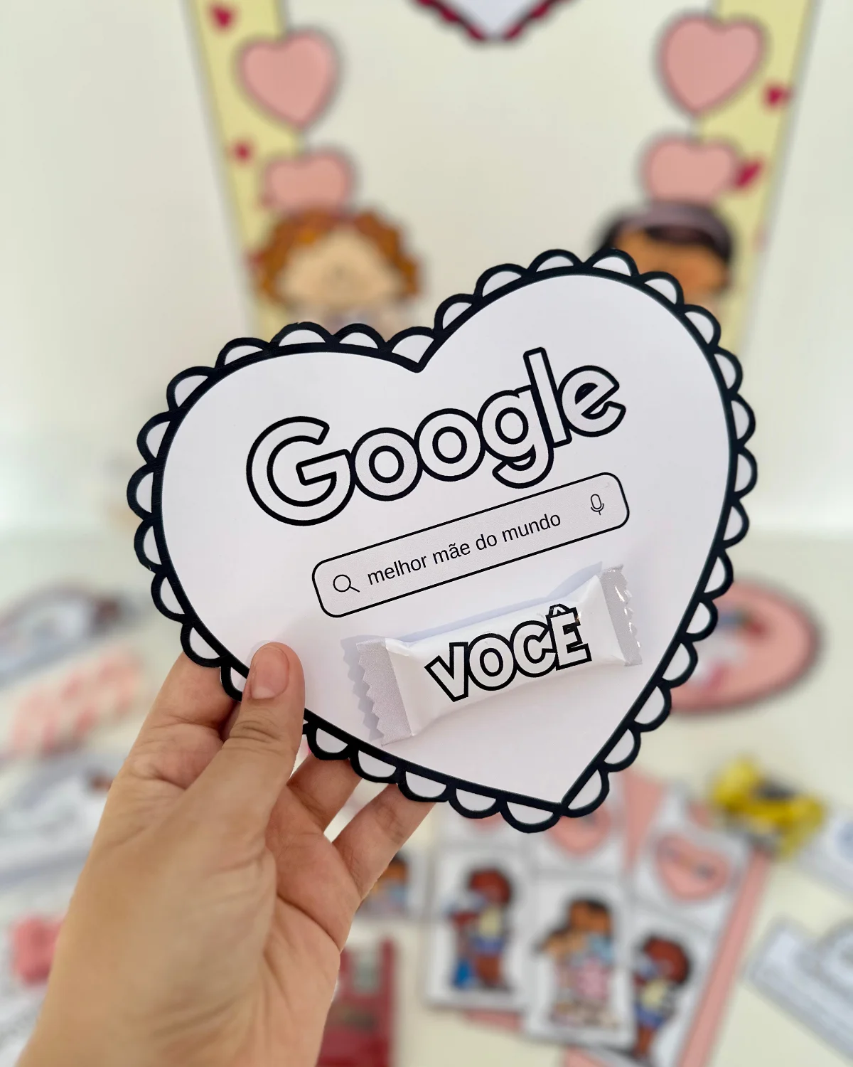 Kit Completo Dia das Mães - Tema Google – Material Pedagógico — amostra 3: Kit Completo Dia das Mães com o tema Google