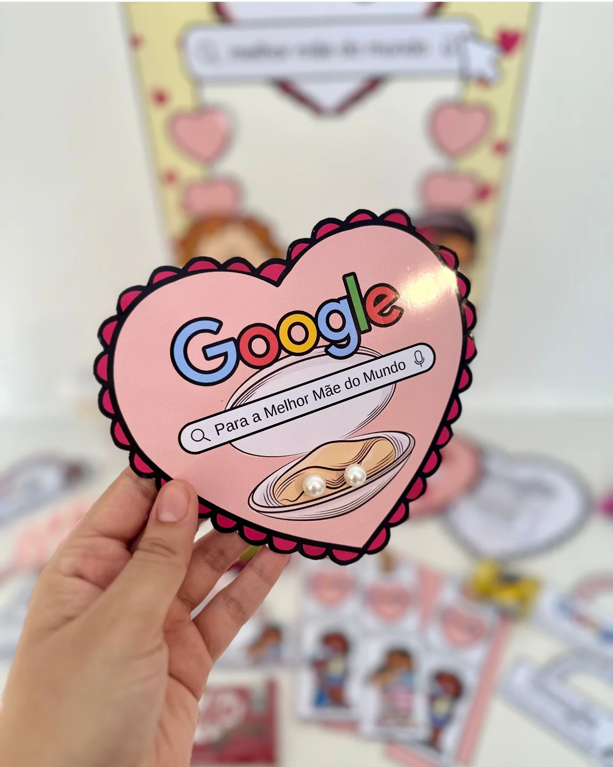 Kit Completo Dia das Mães - Tema Google – Material Pedagógico — amostra 4: Kit Completo Dia das Mães com o tema Google