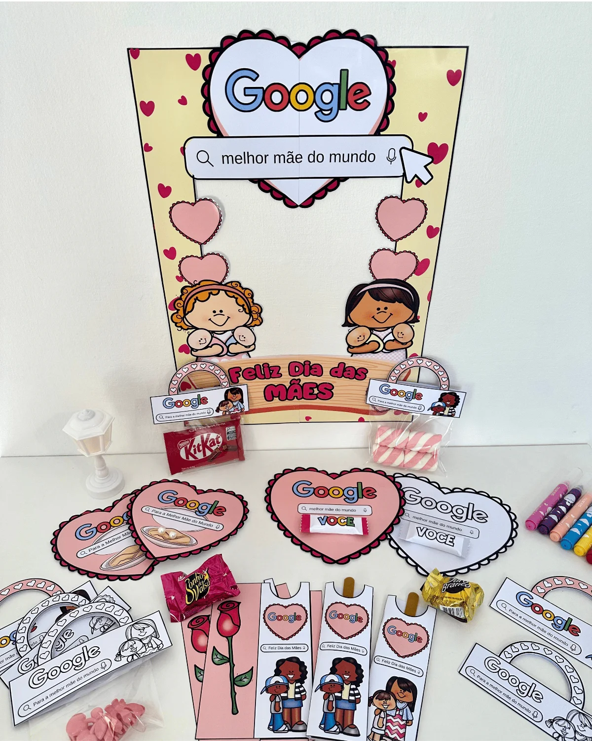 Kit Completo Dia das Mães - Tema Google – Material Pedagógico — Datas comemorativas para Educação Infantil: Kit Completo…