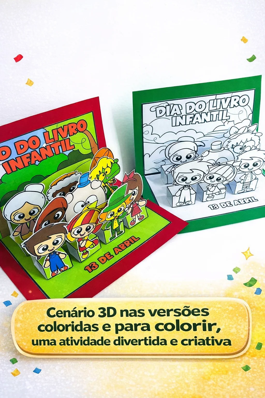 Kit completo dia do livro — amostra 2: ✨ PROFESSORA, SEM TEMPO PARA PLANEJAR O DIA DO LIVRO