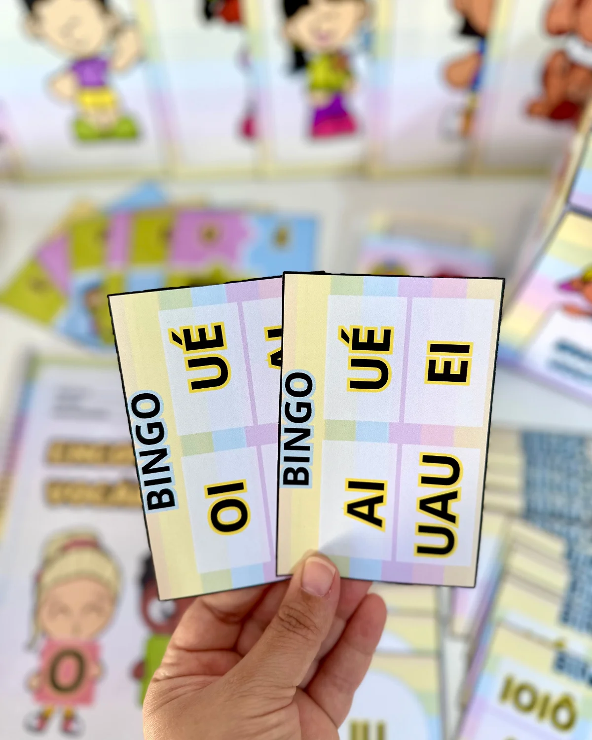 Kit Completo Encontros Vocálicos: bingo, quebra-cabeças, cartaz e — amostra 6: Domine os encontros vocálicos de forma lúdica