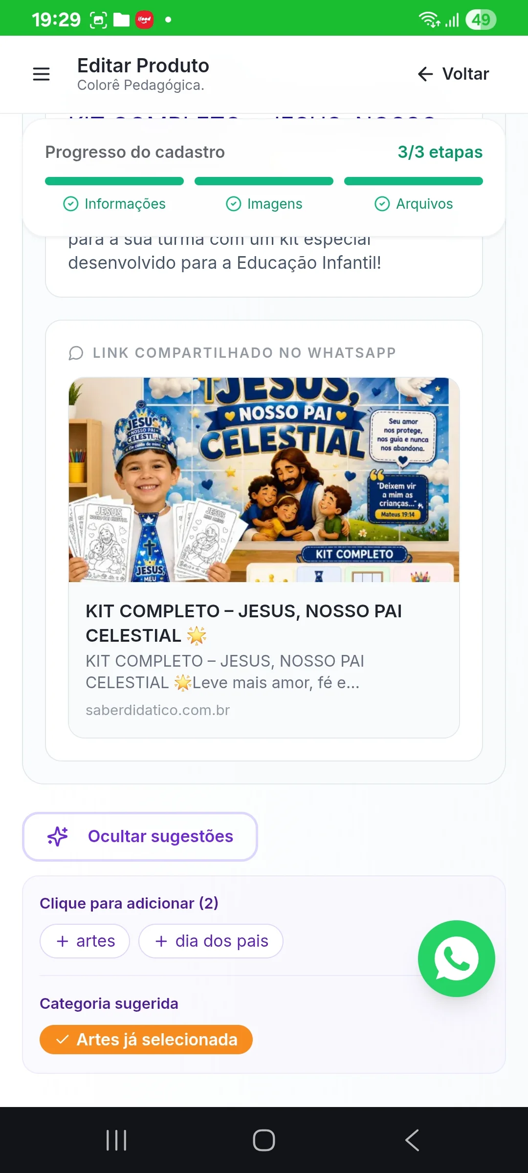 KIT COMPLETO – JESUS, NOSSO PAI CELESTIAL 🌟 — amostra 2: KIT COMPLETO – JESUS, NOSSO PAI CELESTIAL 🌟Leve mais amor, fé e…