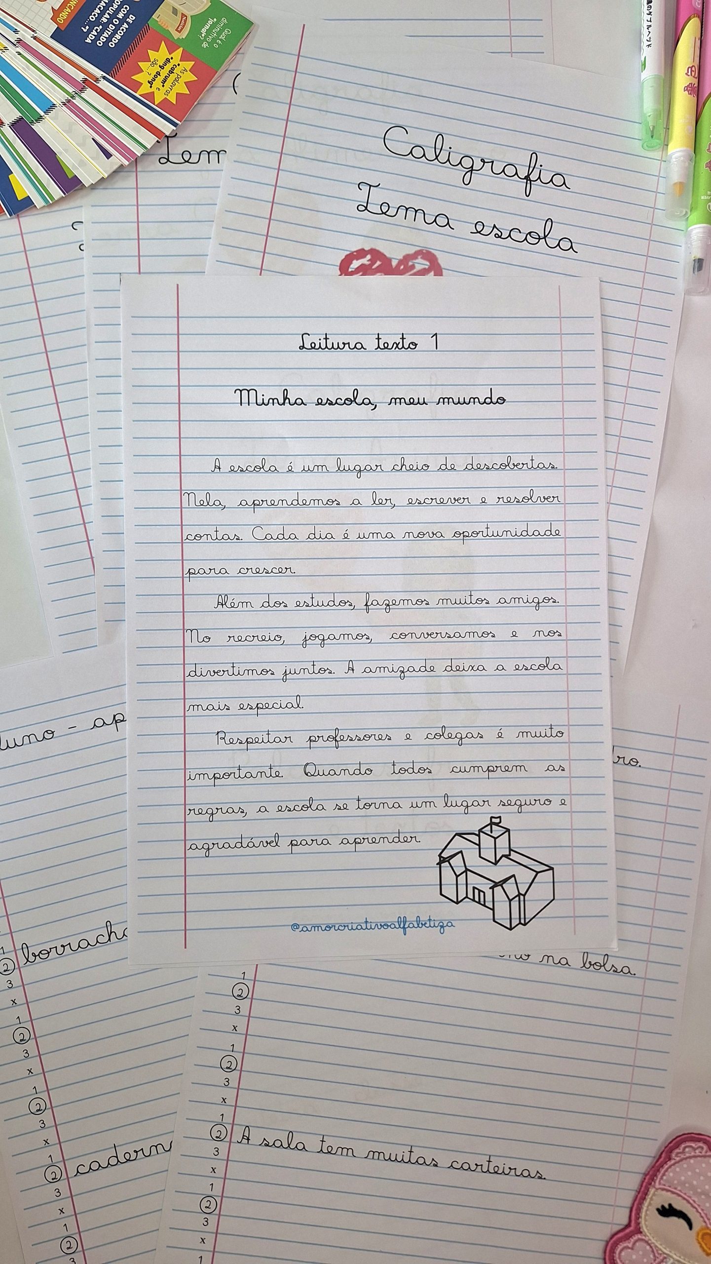 Kit completo letra CURSIVA – PDF para Imprimir | 3º ano — amostra 1: Sobre o Kit completo letra CURSIVA