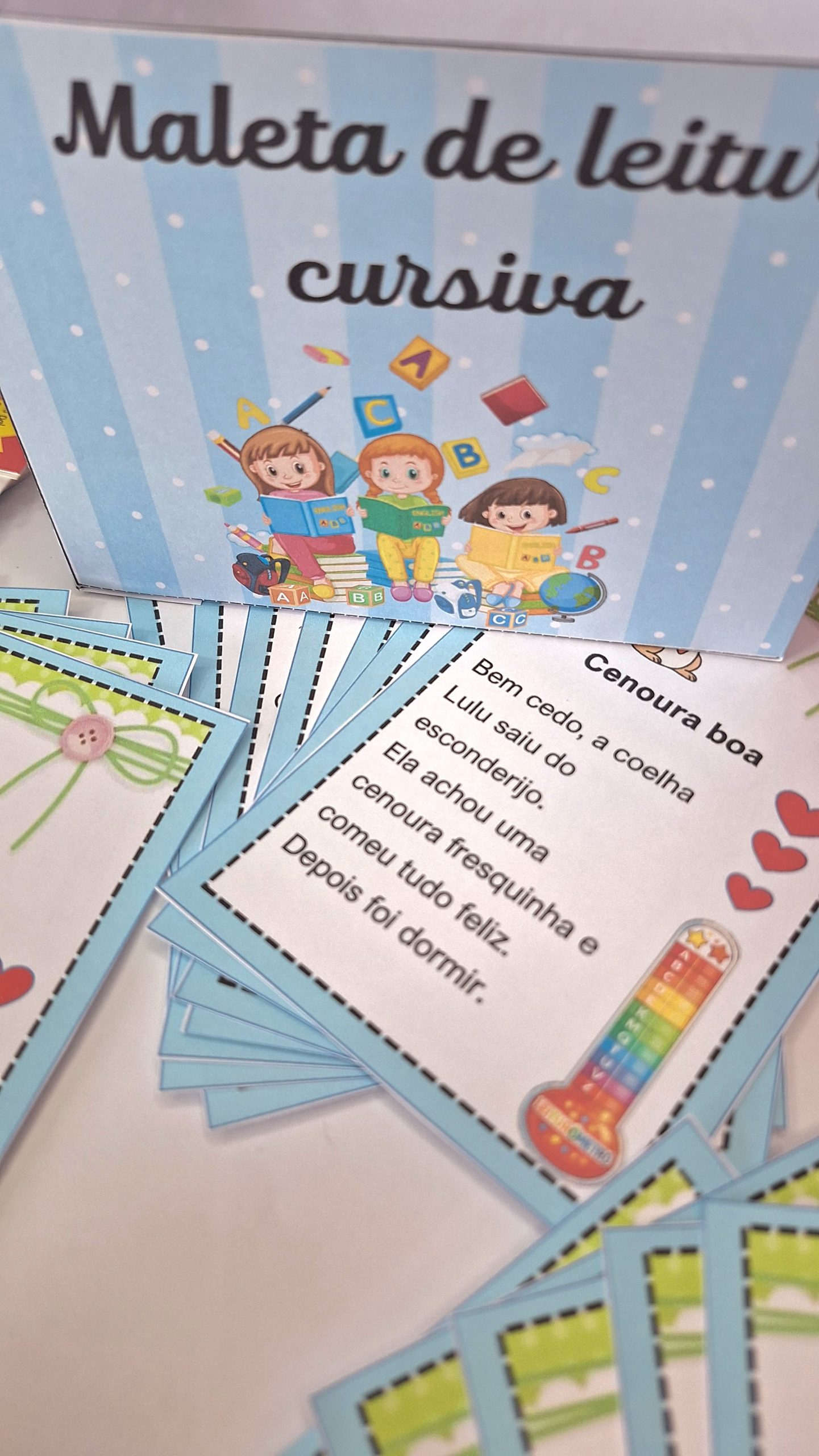 Kit completo letra CURSIVA – PDF para Imprimir | 3º ano — amostra 5: Kit completo para trabalhar a letra CURSIVA Do…