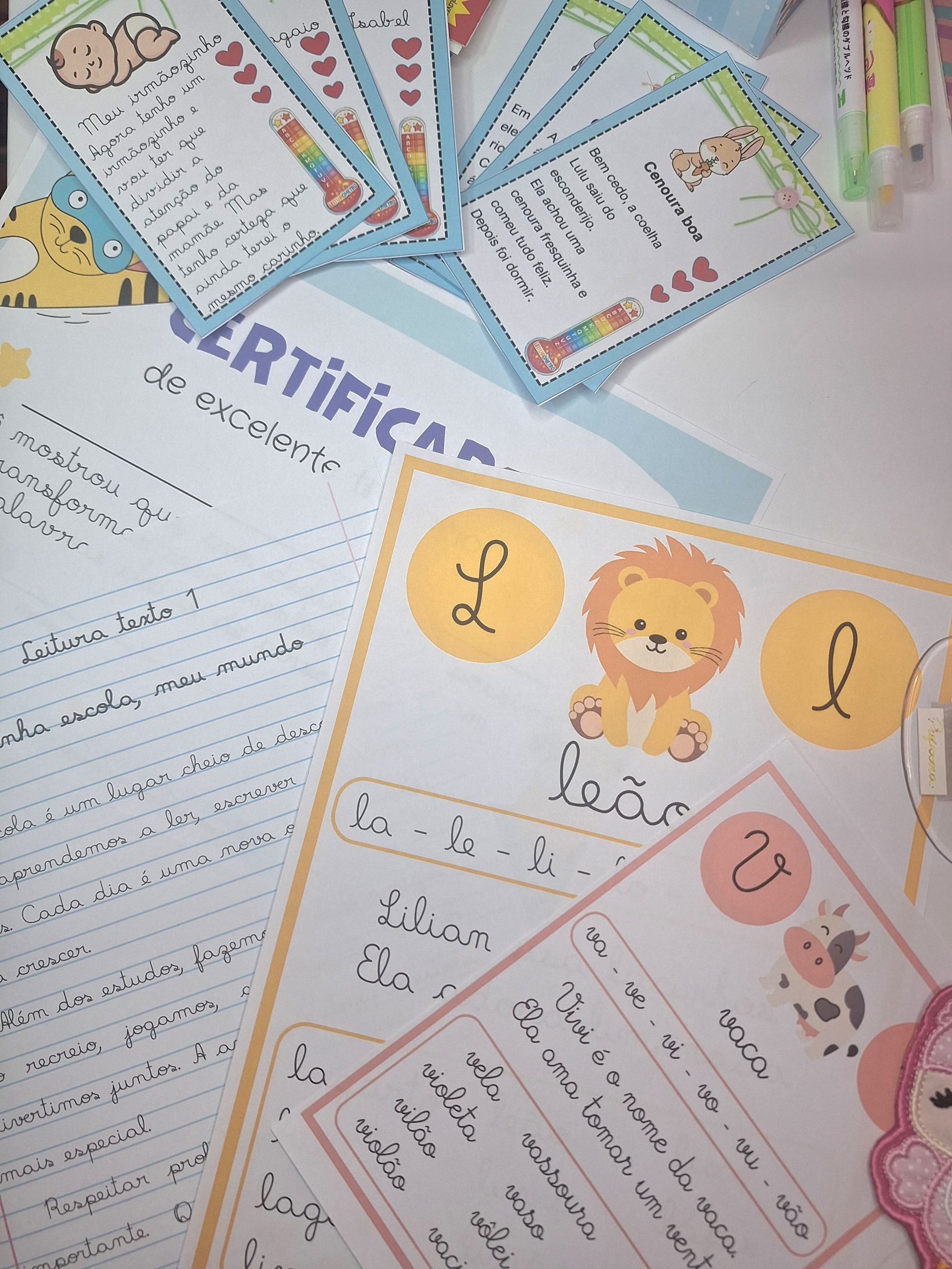 Kit completo letra CURSIVA – PDF para Imprimir | 3º ano — capa do material