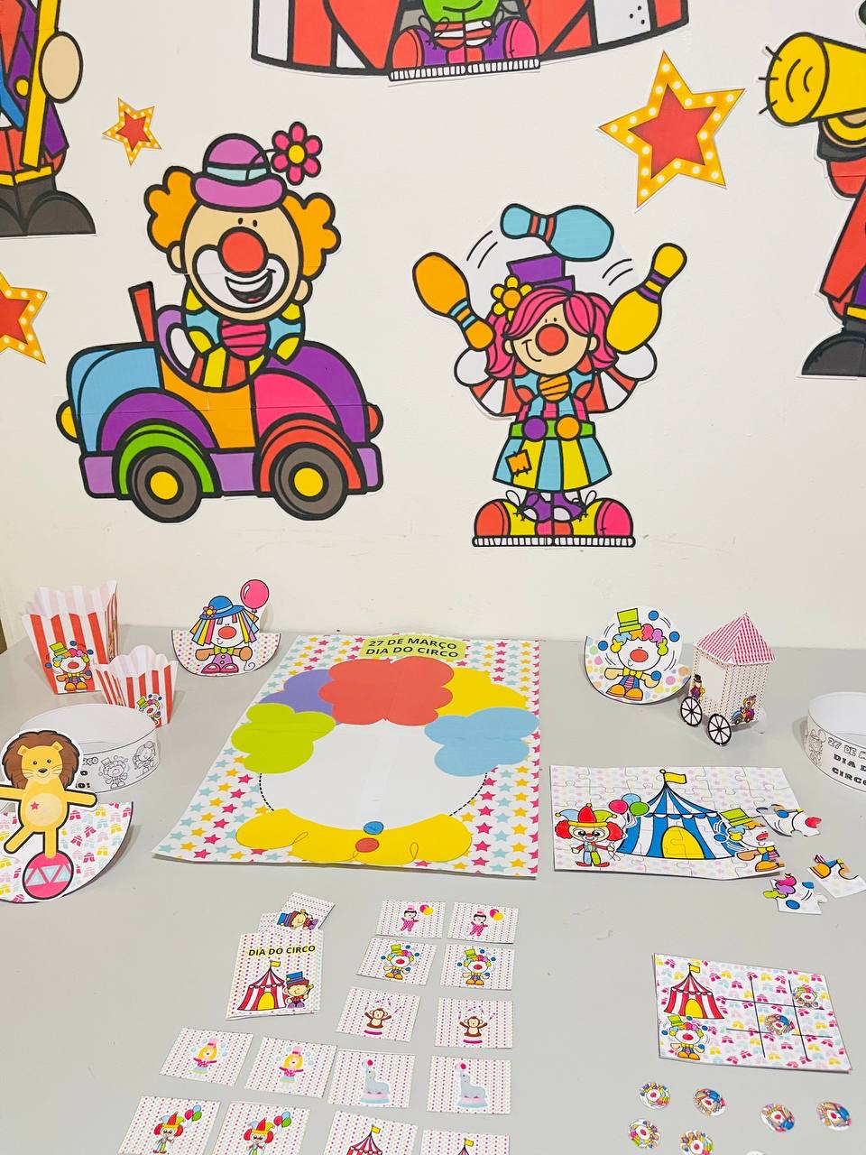 Kit completo painel: dia do circo – PDF para Imprimir — amostra 2: Sobre o KIT COMPLETO PAINEL: DIA DO CIRCO