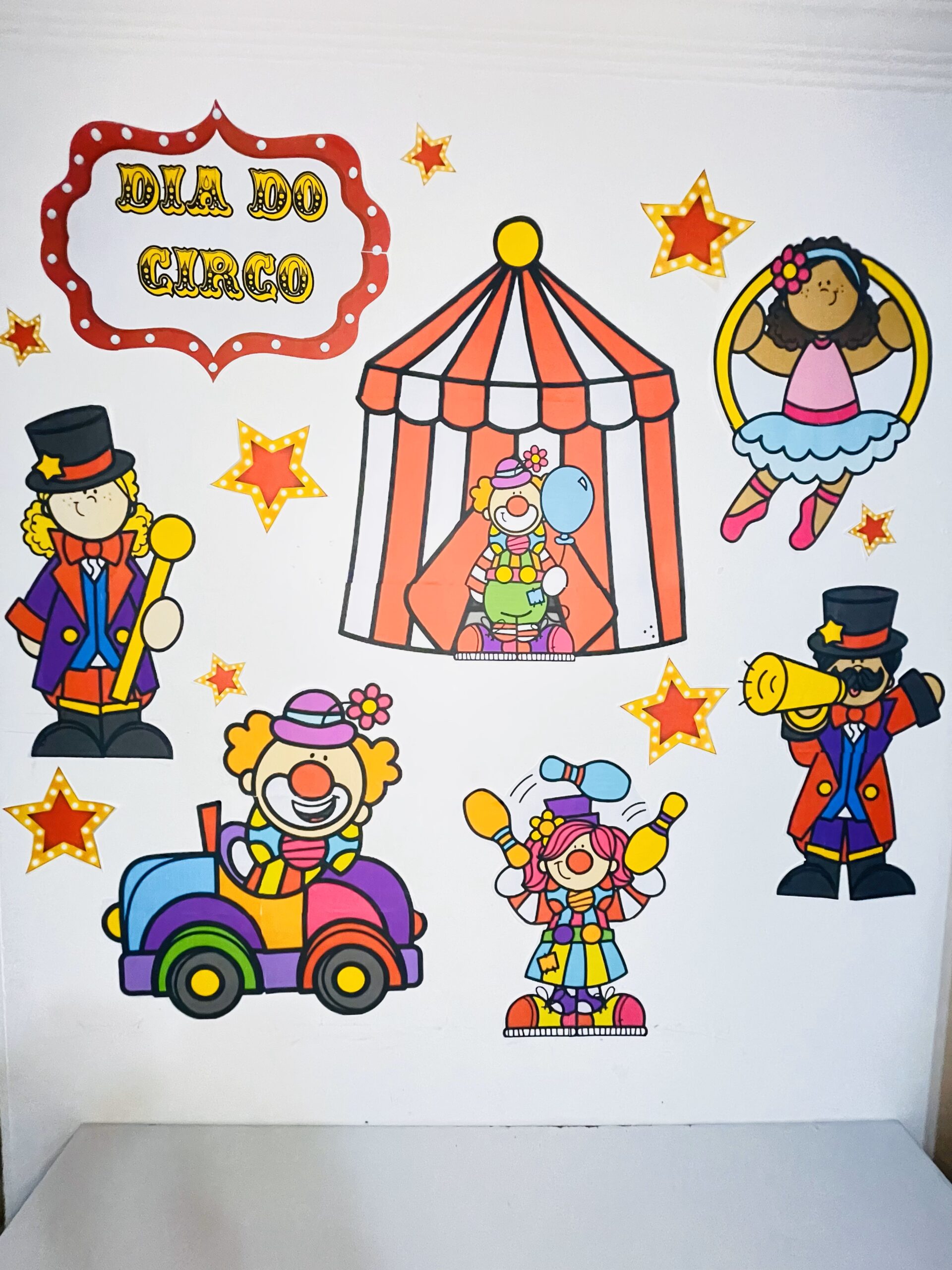 Kit completo painel: dia do circo – PDF para Imprimir — amostra 4: Prepare-se para um espetáculo de cores, brincadeiras e…
