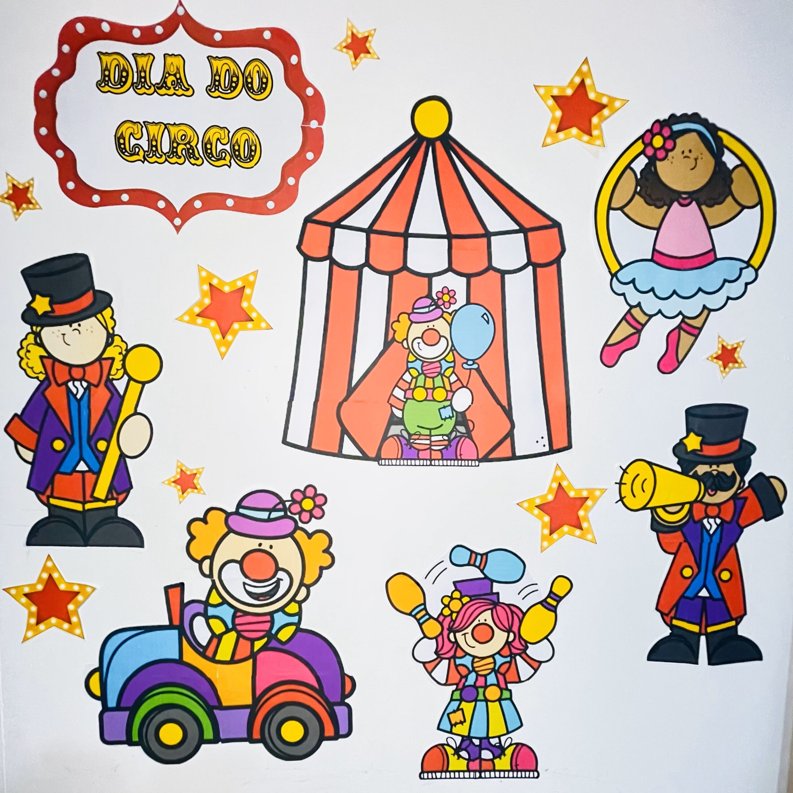 Kit completo painel: dia do circo – PDF para Imprimir — capa do material