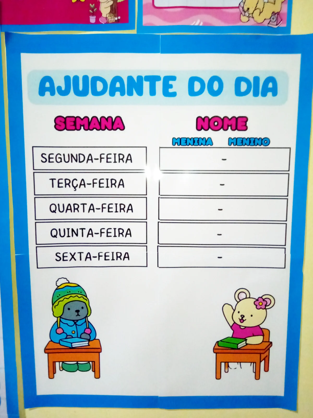 KIT COMPLETO SALA DE AULA – TEMA BOB GOODS — amostra 2: Um kit pedagógico completo, funcional e encantador para organizar a…