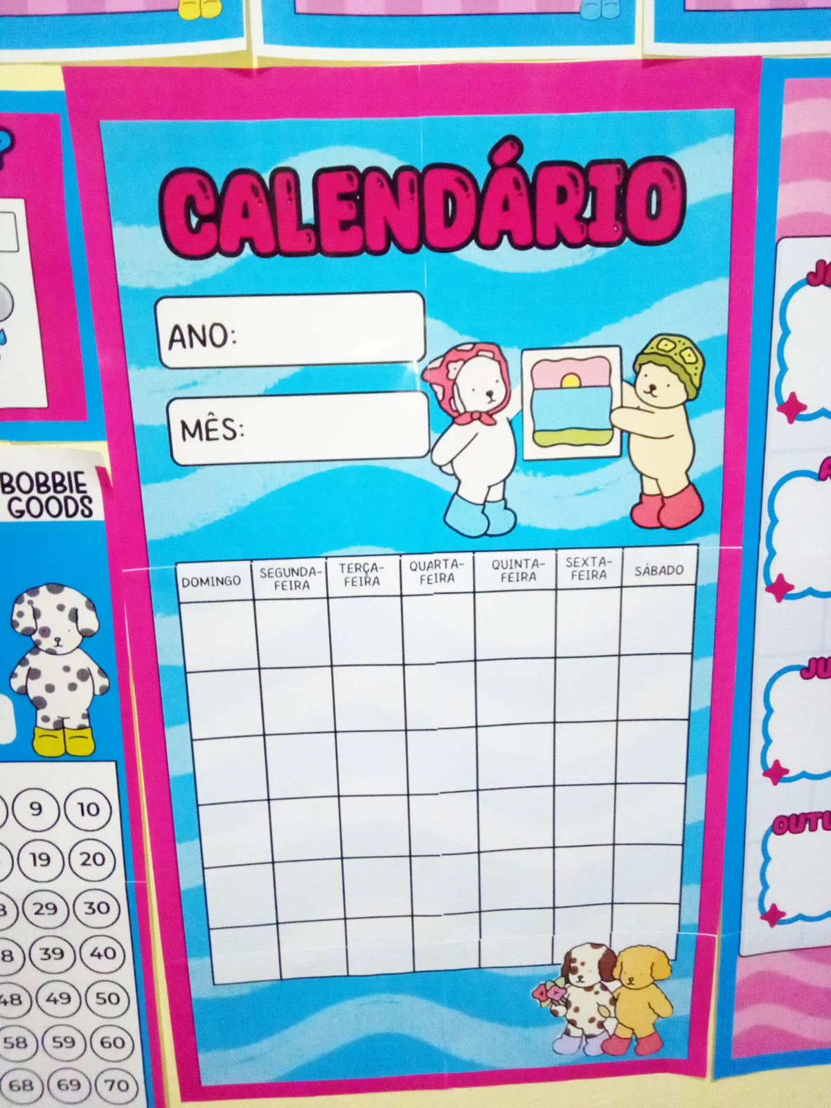 KIT COMPLETO SALA DE AULA – TEMA BOB GOODS — amostra 5: Um kit pedagógico completo, funcional e encantador para organizar a…