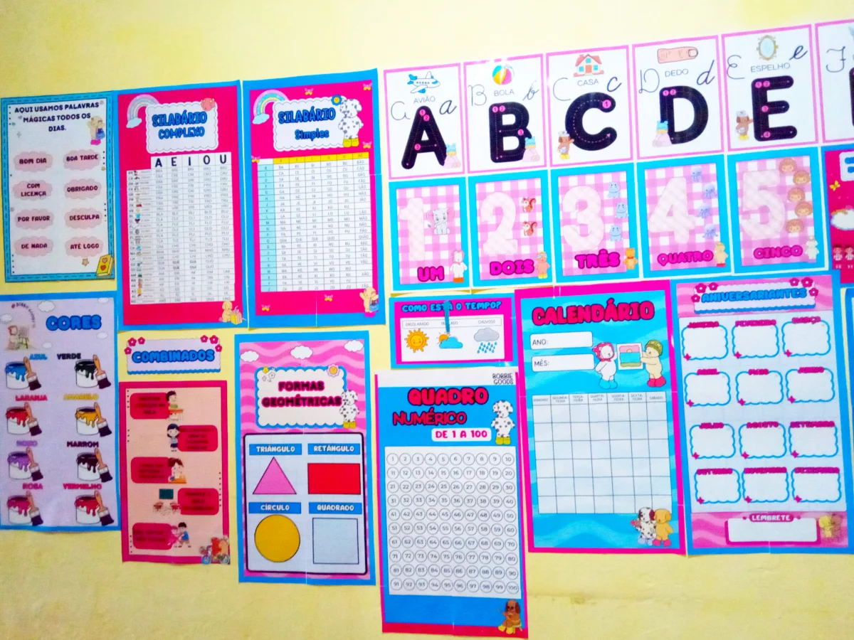 KIT COMPLETO SALA DE AULA – TEMA BOB GOODS — Alfabetização para Educação Infantil: Um kit pedagógico completo, funcional e…