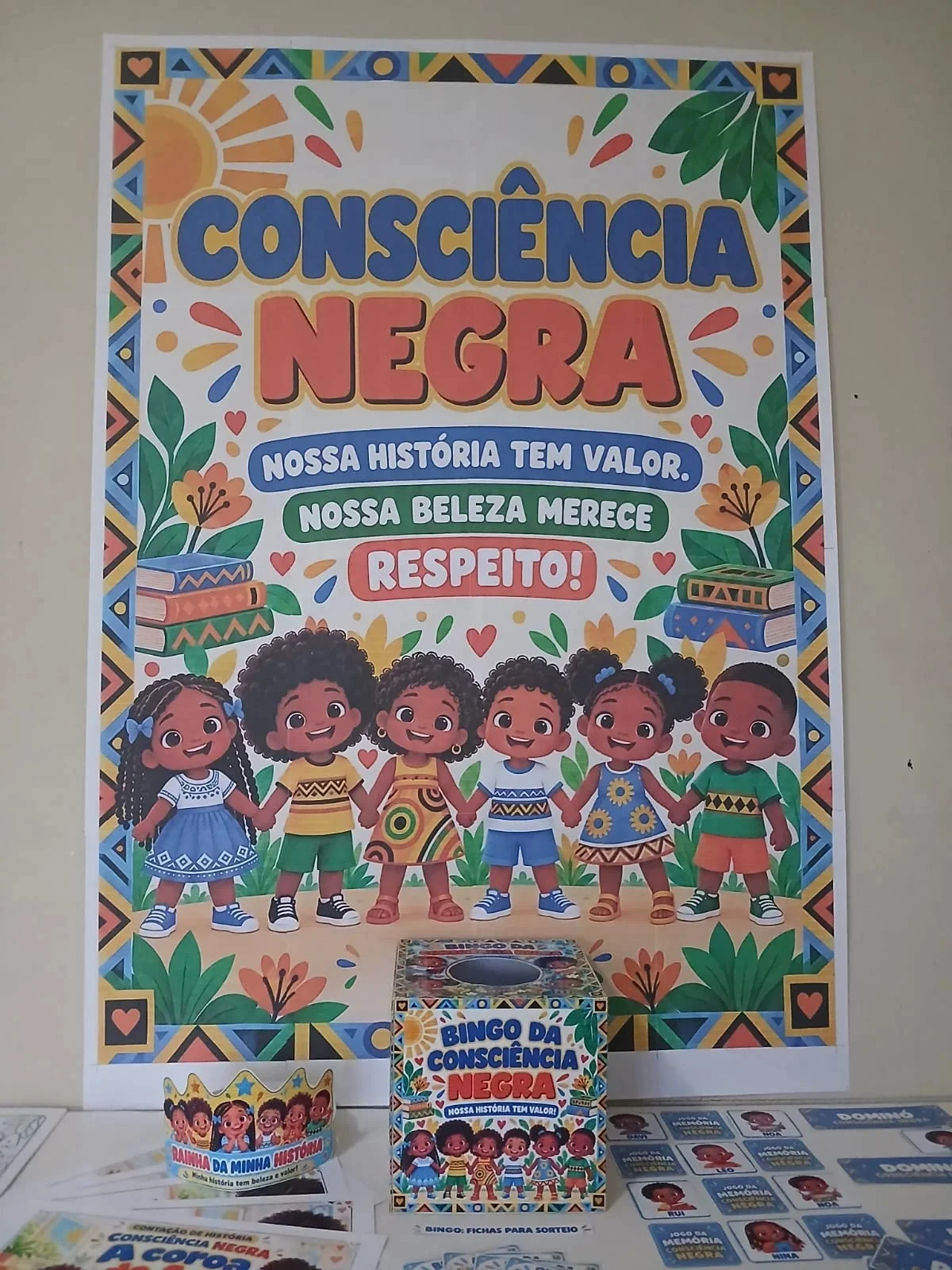 Kit Consciência Negra Educação Infantil: Bingo e História. — capa do material