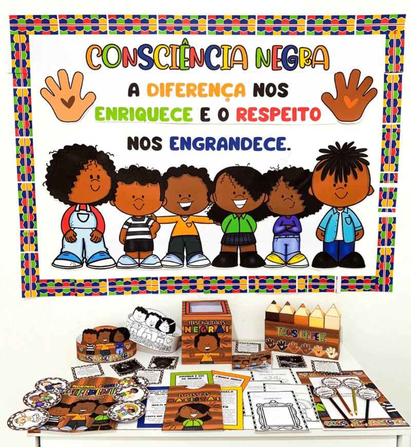 Kit Consciência Negra em PDF para Educação Infantil e Fund I — capa do material