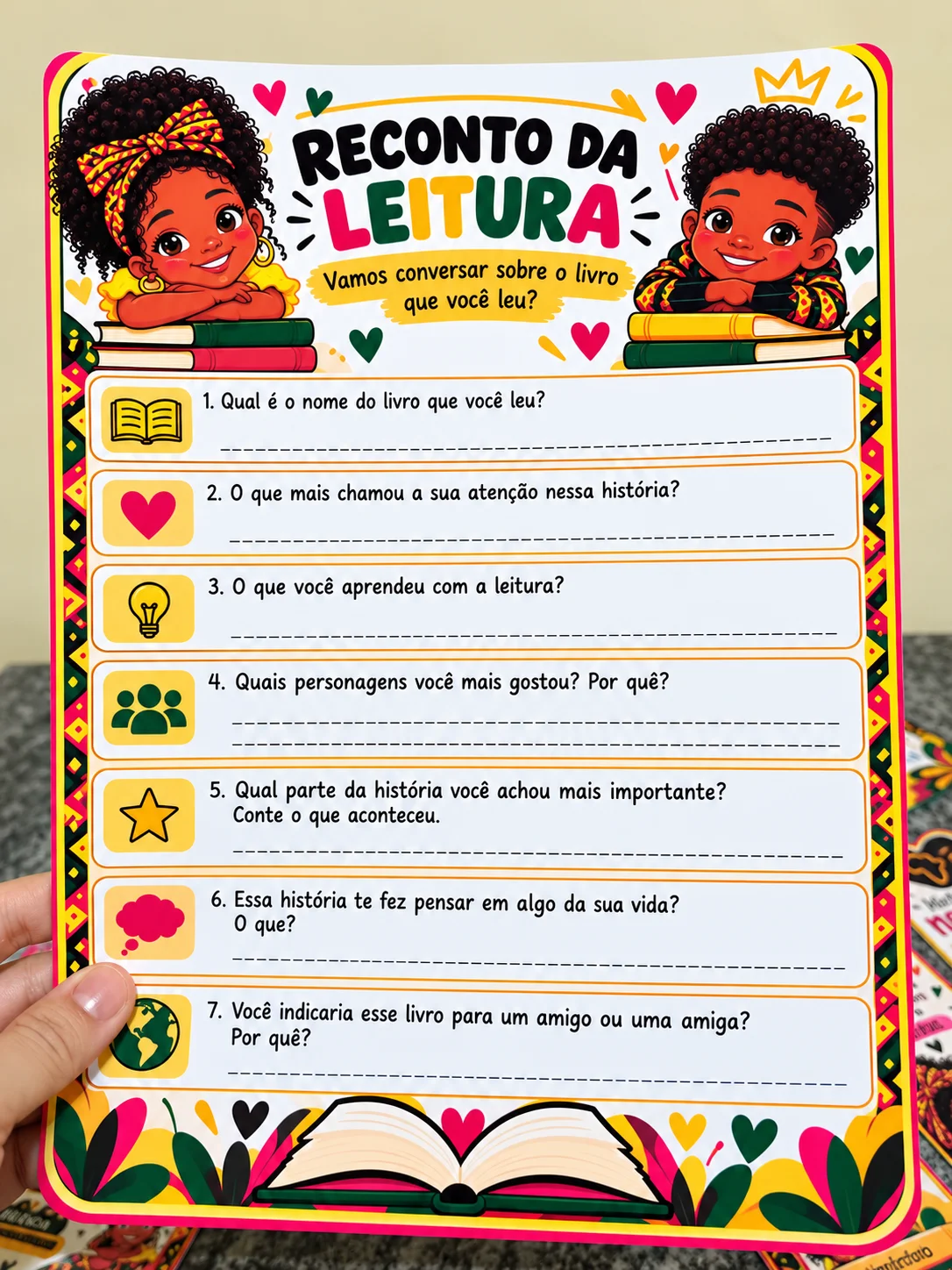 Kit Consciência Negra – Identidade, Cultura e Atividades para Imprimir — amostra 6: Kit Consciência Negra com painel…
