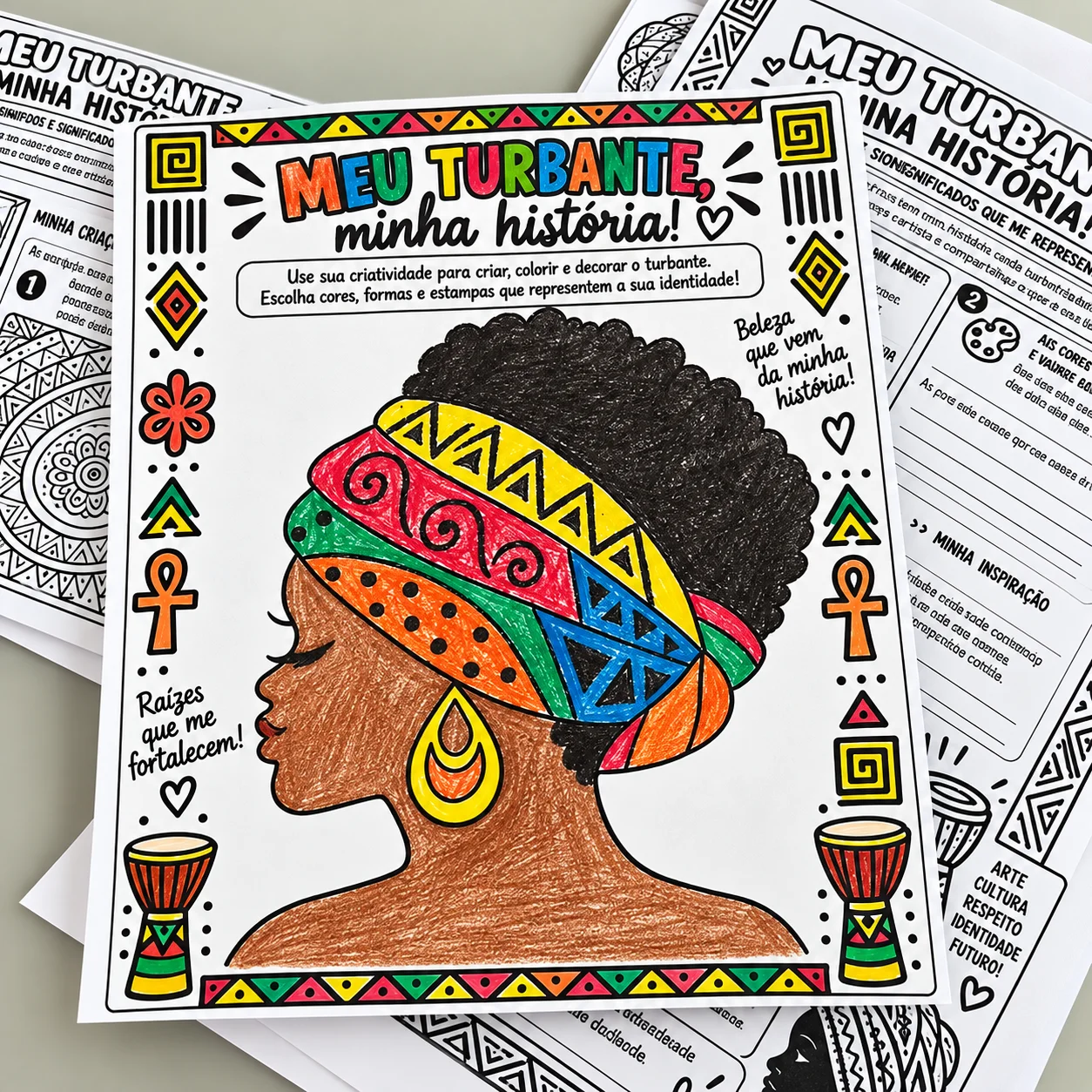 Kit Consciência Negra / Mulheres Negras que Fizeram História — amostra 3: Kit Consciência Negra em PDF com biografias de 5…
