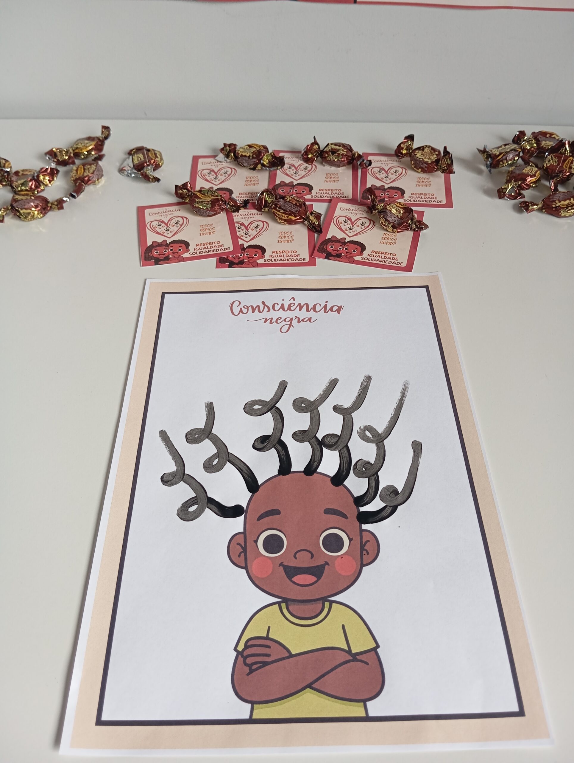 Kit consciência negra: painel / decoração + folha de atividade – Atividade Pedagógica — amostra 3: Conjunto especial com 2…