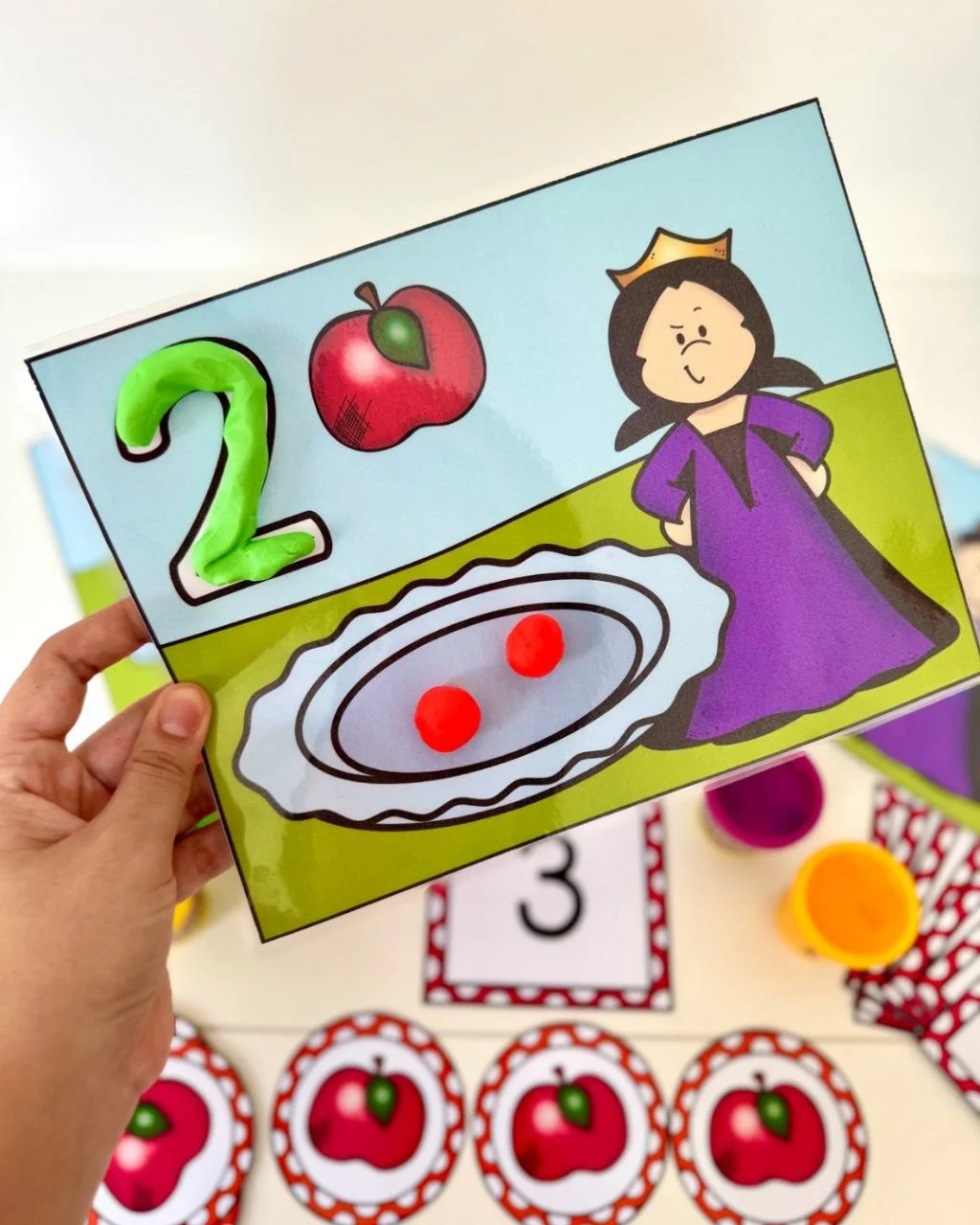 Kit Contando Maçãs - Educação infantil — amostra 1: Para trabalhar os numerais de 0 a 10 com crianças da Educação Infantil