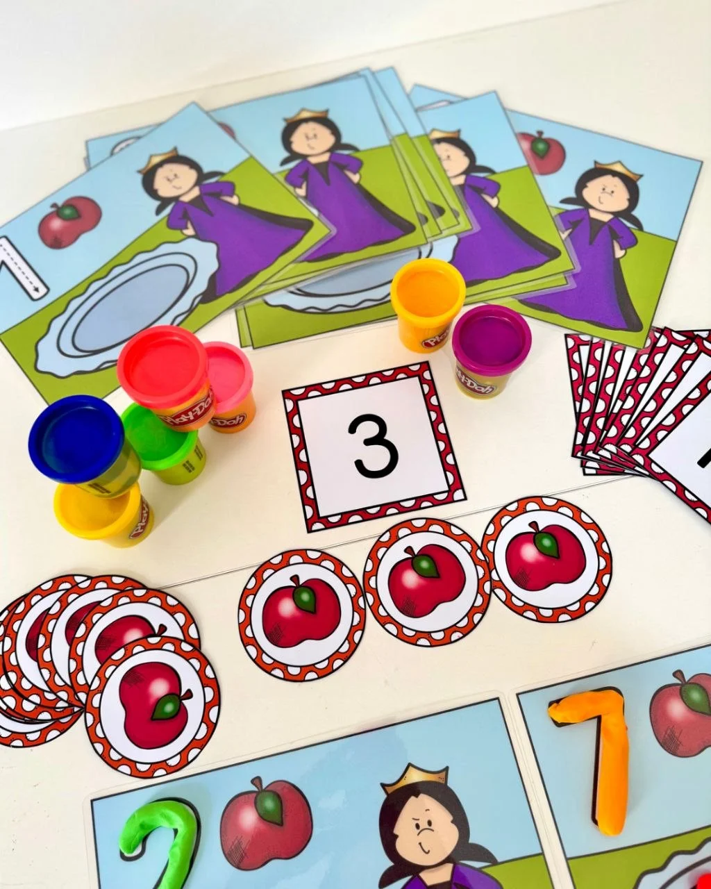 Kit Contando Maçãs - Educação infantil — amostra 6: Para trabalhar os numerais de 0 a 10 com crianças da Educação Infantil