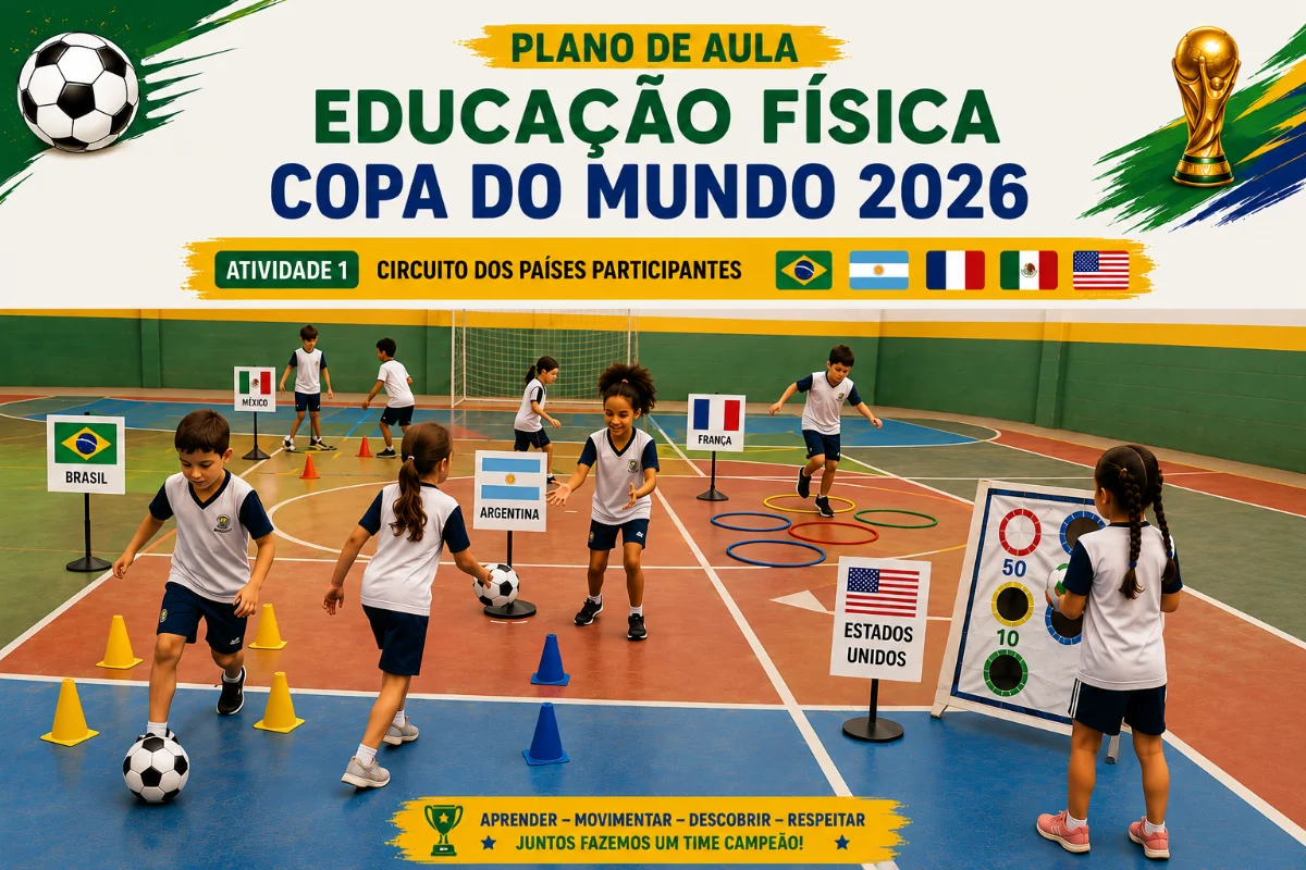 Kit Copa do Mundo 2026 – Atividades de Educação Física Escolar — amostra 6: Kit Copa do Mundo 2026 para Educação Física com…