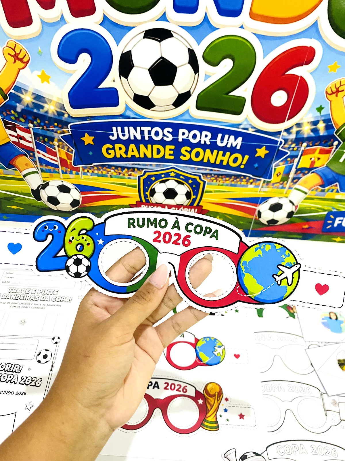 Kit Copa do Mundo 2026 para Imprimir | Atividades Educativas + Painel — amostra 4: Leve a magia do futebol para a sala de…